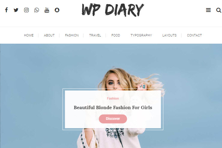 wp diary theme