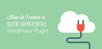 how to create a site specific wordpress plugin