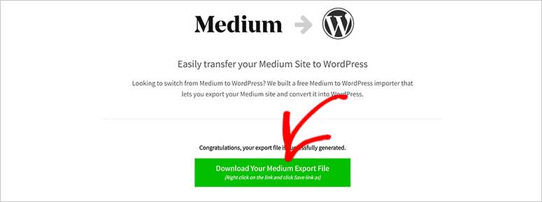 Download Medium to WordPress file