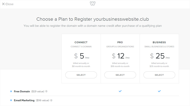 weebly-pricing-for-website
