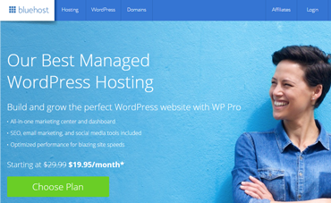 Bluehost managed wordpress hosting
