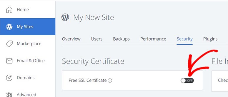 Enable free SSL