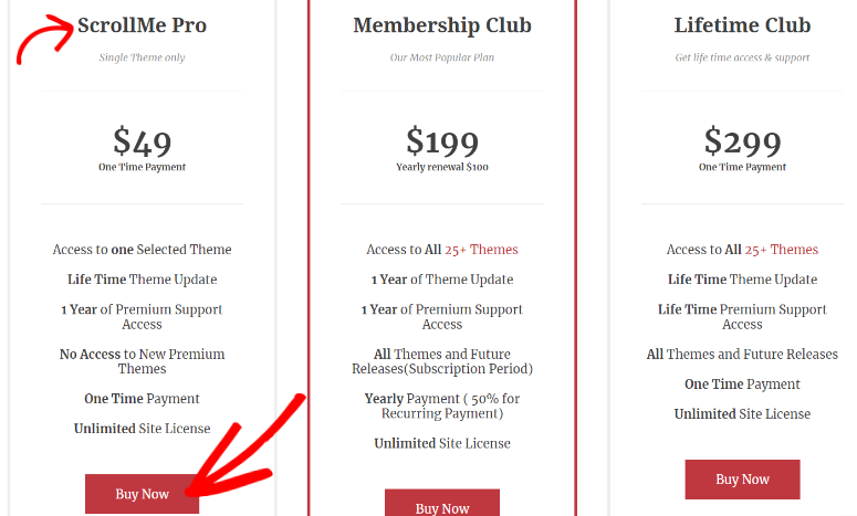 AccessPress Themes pricing 2