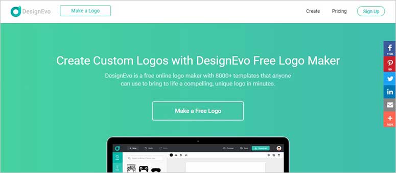 DesignEvo website