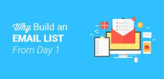 why build an email list from day 1