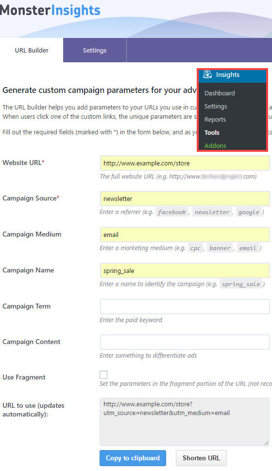 campaign url builder