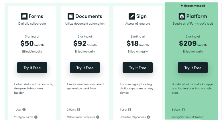 formstack pricing