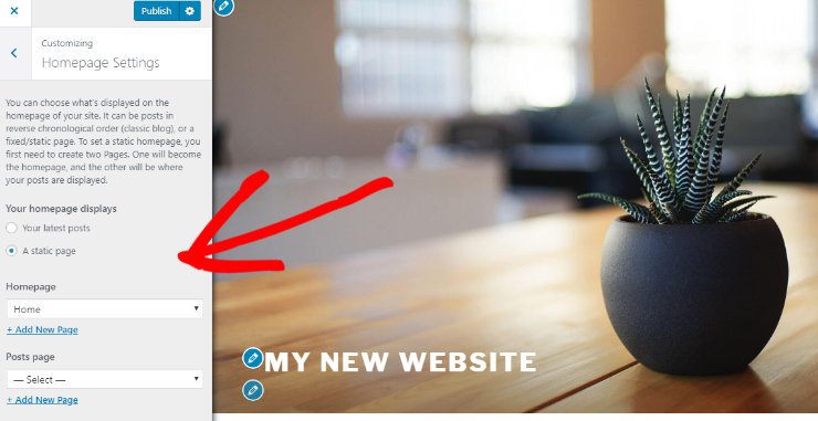 customize-wordpress-homepage