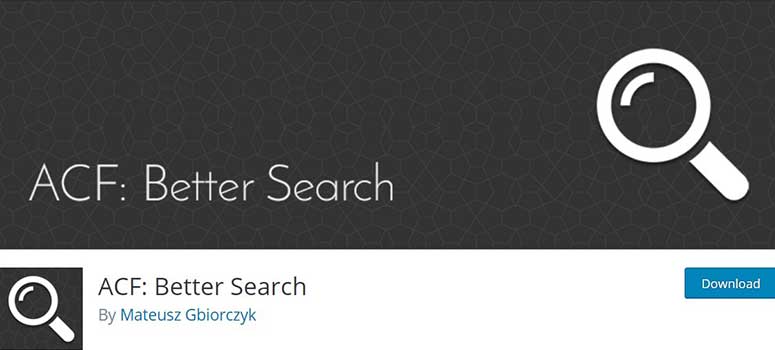 ACF Better Search