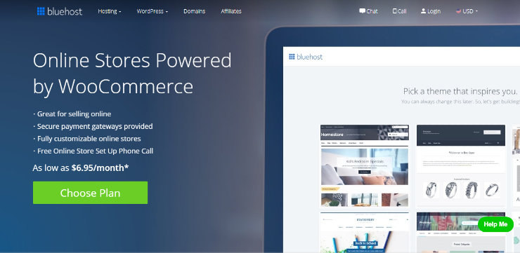 bluehost woocommerce hosting