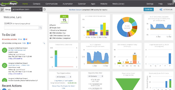 greenrope-crm-dashboard