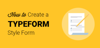 Create a TypeForm style form in WordPress