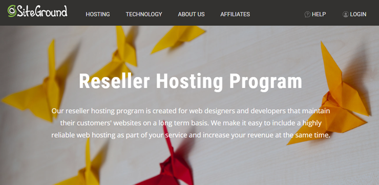 Siteground Reseller Hosting