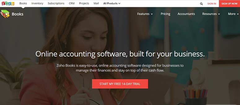 Zoho Books - IsItWP - Free WordPress Theme Detector Zoho Books