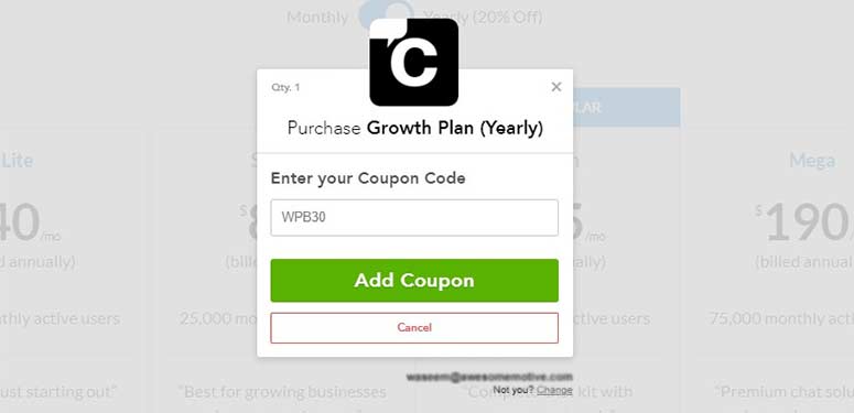 Add coupon