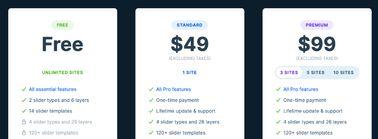 smart slider pricing