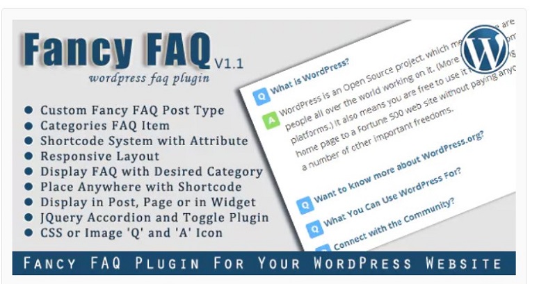 Fancy FAQs - IsItWP - Free WordPress Theme Detector Fancy FAQs, FAQ plugins