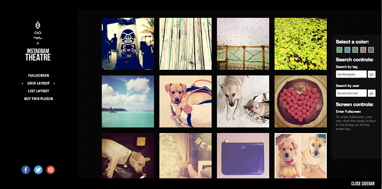 Instagram Plugins, Instagram Theatre