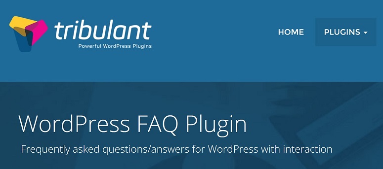 FAQ plugins, Tribulant FAQs plugin