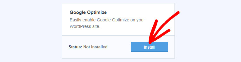 Google Optimize Addon