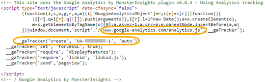 google analytics tracking code