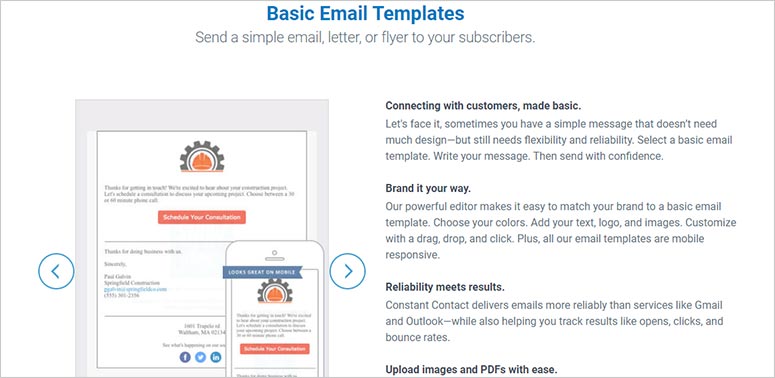 Constant Contact Email Templates