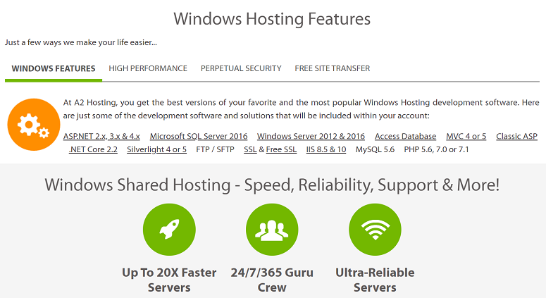 windows hosting