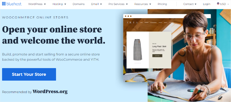 Bluehost woocommerce