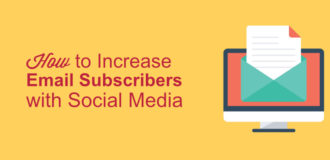 increase email subscribers, social media for list building
