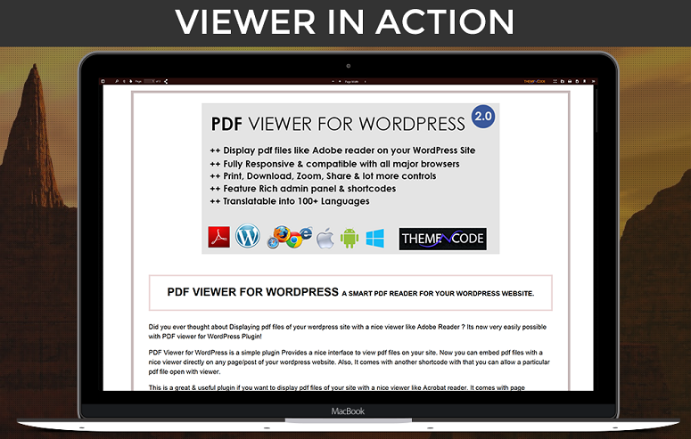 PDF viewer for WordPress