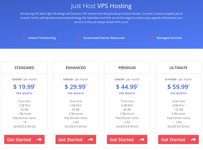 just host, vps hosting