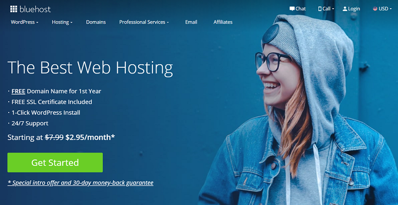 Bluehost, transfira um domínio gratuitamente