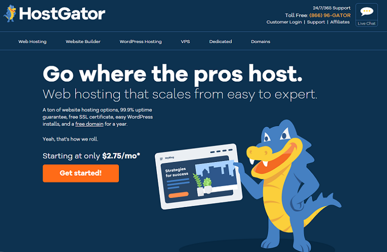 HostGator hosting, free ssl