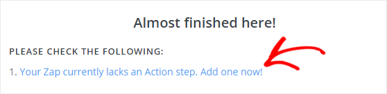 Zapier settings - IsItWP - Free WordPress Theme Detector Zapier settings