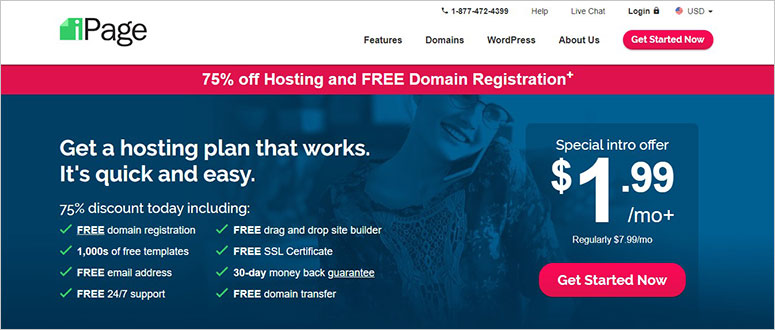 iPage Web Hosting, free SSL