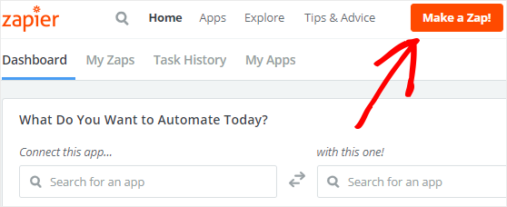 make-a-zap-button - IsItWP - Free WordPress Theme Detector