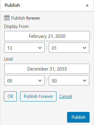 ad expiry