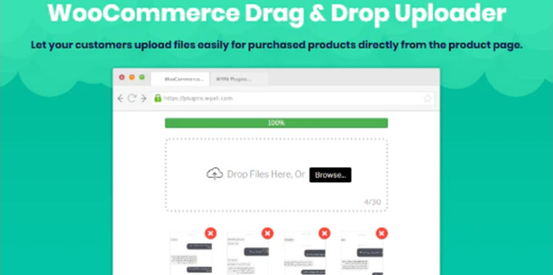 WooCommerce Drag and Drop Uploader