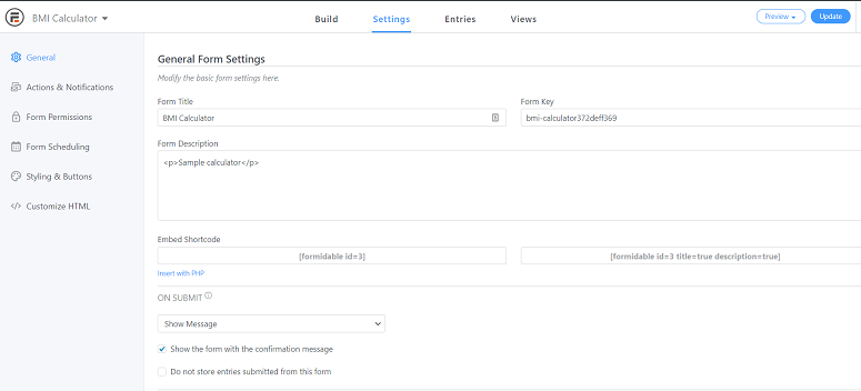 How to Add a BMI Calculator in WordPress (step-by-step) 3