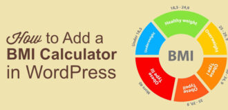 How to addbmi calculator in wordpress