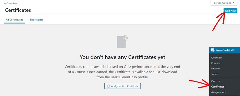 LearnDash certificates