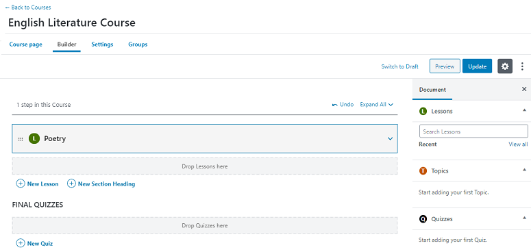 How to Start an Online Tutoring Business with WordPress 13 LearnDash courses and quizzes