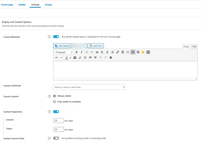 How to Start an Online Tutoring Business with WordPress 10 LearnDash Course Settings