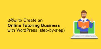 Online tutoring business with wp