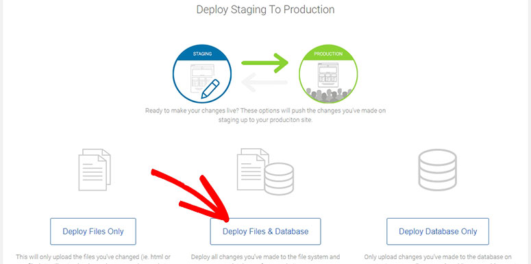 Deploy staging site