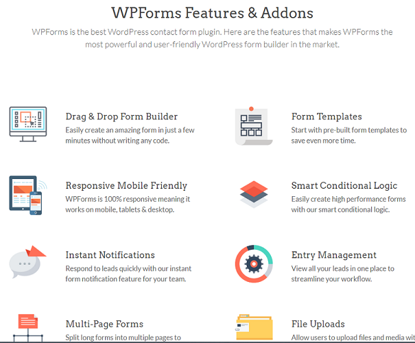 WPForms Features