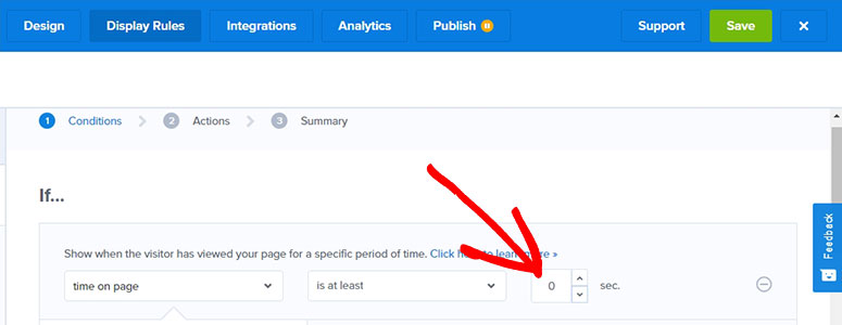 How to Create a Full-Screen Welcome Mat Optin Form in WP 10 Change Display Settings
