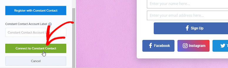 How to Create a Full-Screen Welcome Mat Optin Form in WP 16 Connect with Constant Contact