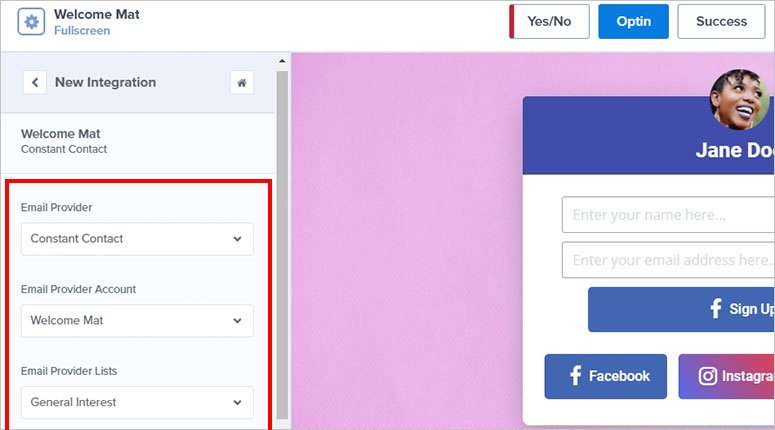 How to Create a Full-Screen Welcome Mat Optin Form in WP 17 Email Provider List