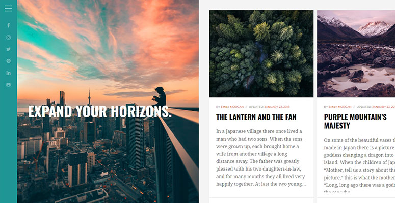 Horizon Theme - IsItWP - Free WordPress Theme Detector Horizon Theme